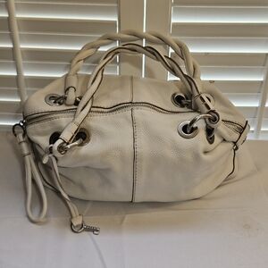 White Fossil Leather Satchel Handbag  BUY NOW WILL NOT LOWER PRICE